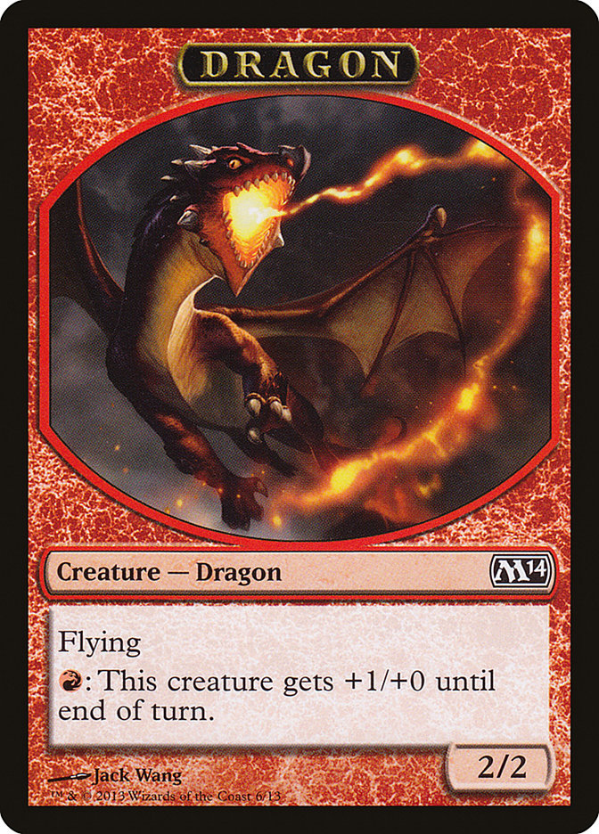 Dragon [Magic 2014 Tokens] | All Aboard Games