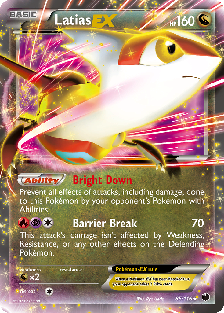 Latias EX (85/116) [Black & White: Plasma Freeze] | All Aboard Games