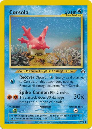 Corsola (37/75) [Neo Discovery Unlimited] | All Aboard Games