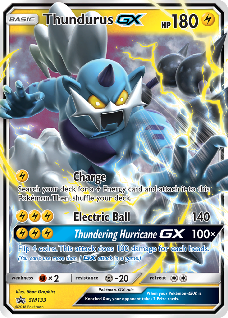 Thundurus GX (SM133) [Sun & Moon: Black Star Promos] | All Aboard Games