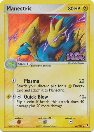 Manectric (46/110) (Stamped) [EX: Holon Phantoms] | All Aboard Games