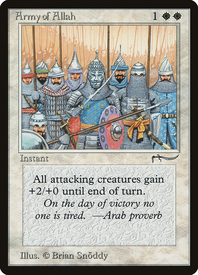 Army of Allah (Light Mana Cost) [Arabian Nights] | All Aboard Games
