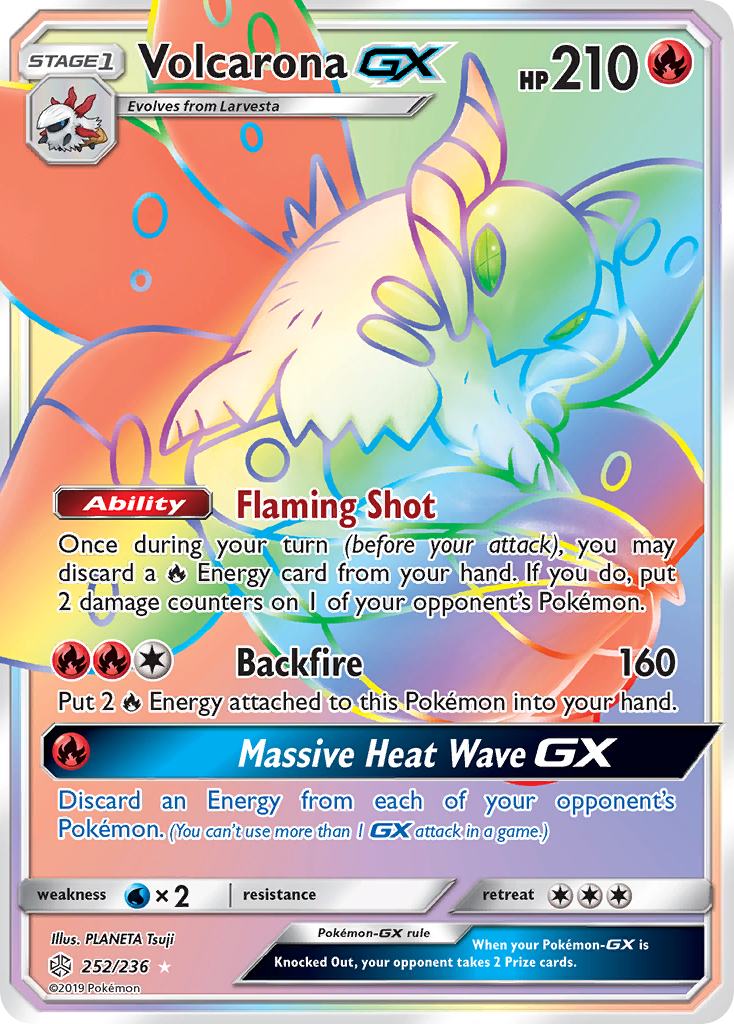 Volcarona GX (252/236) [Sun & Moon: Cosmic Eclipse] | All Aboard Games