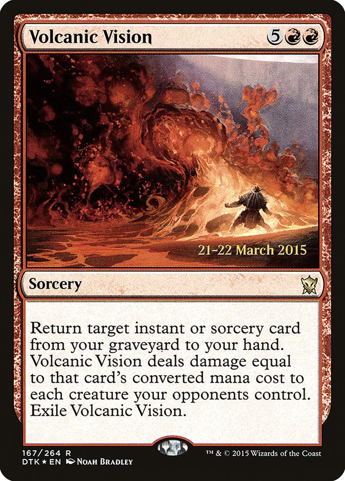 Volcanic Vision  [Dragons of Tarkir Prerelease Promos] | All Aboard Games