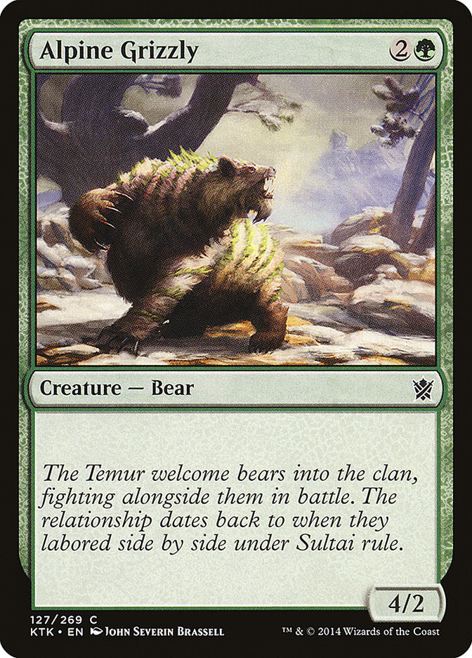 Alpine Grizzly [Khans of Tarkir] | All Aboard Games
