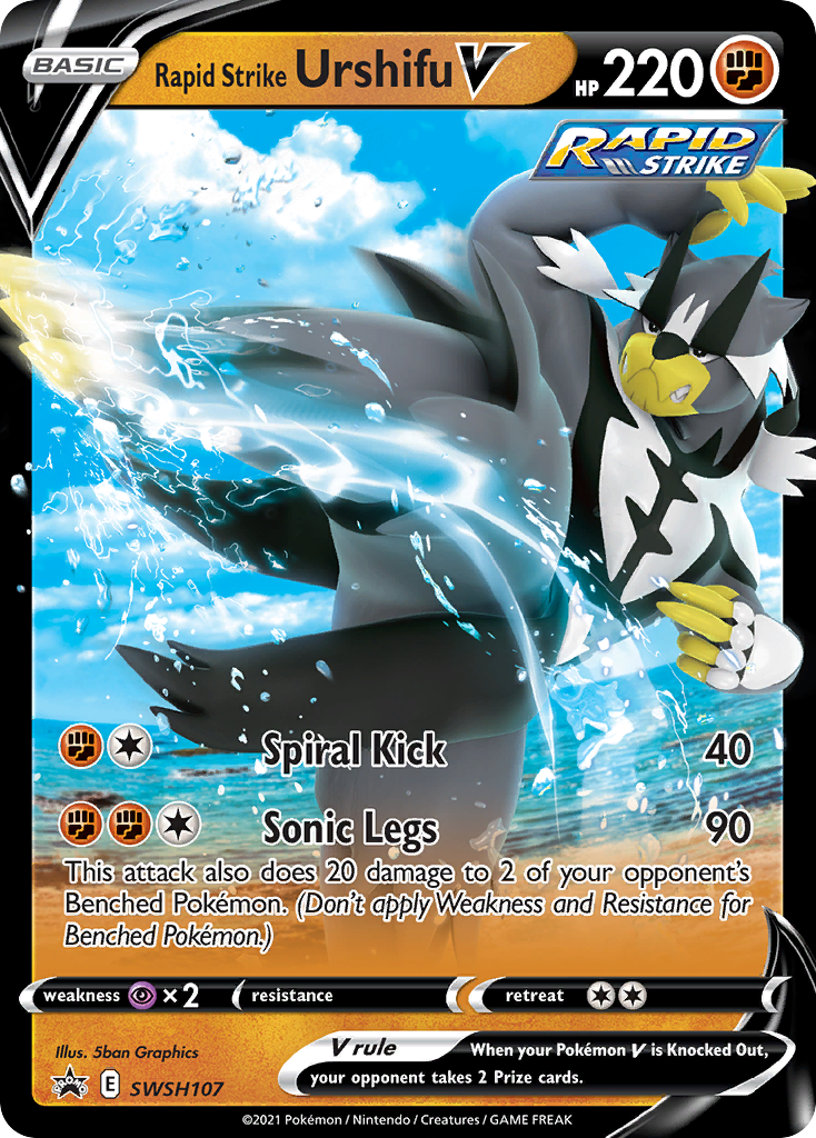 Rapid Strike Urshifu V (SWSH107) [Sword & Shield: Black Star Promos] | All Aboard Games