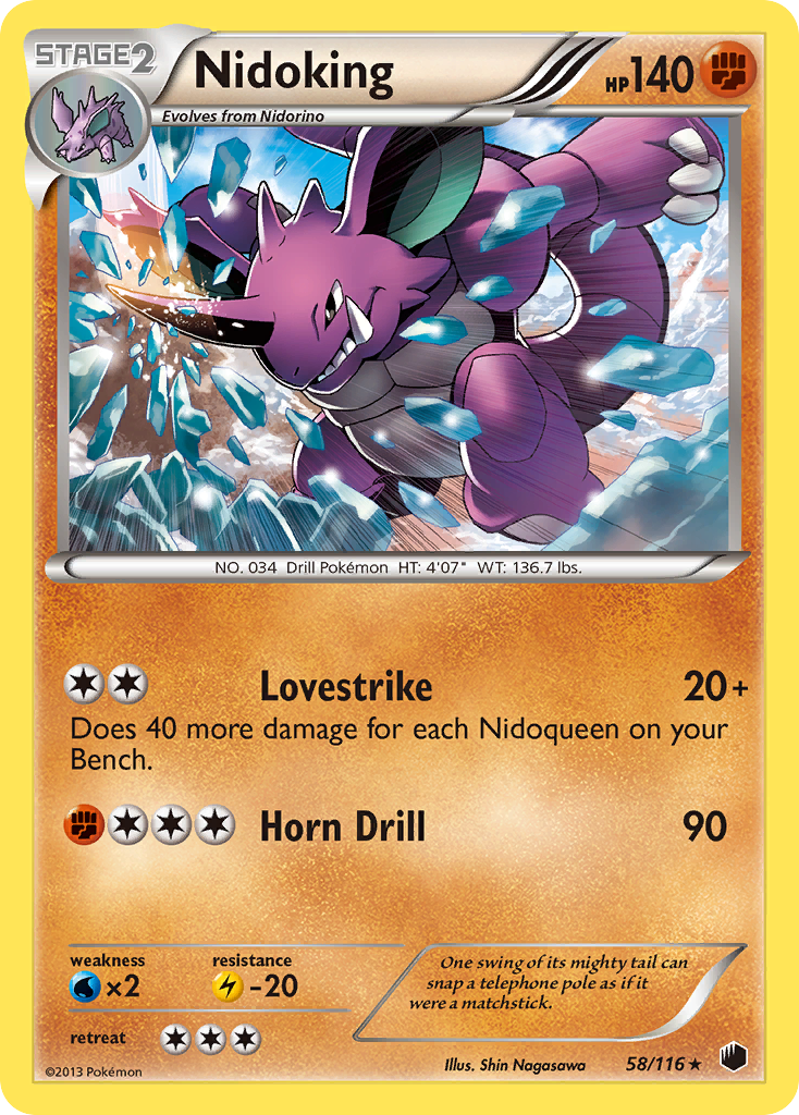 Nidoking (58/116) [Black & White: Plasma Freeze] | All Aboard Games