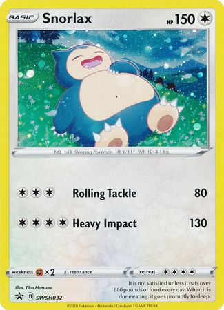 Snorlax (SWSH032) [Sword & Shield: Black Star Promos] | All Aboard Games