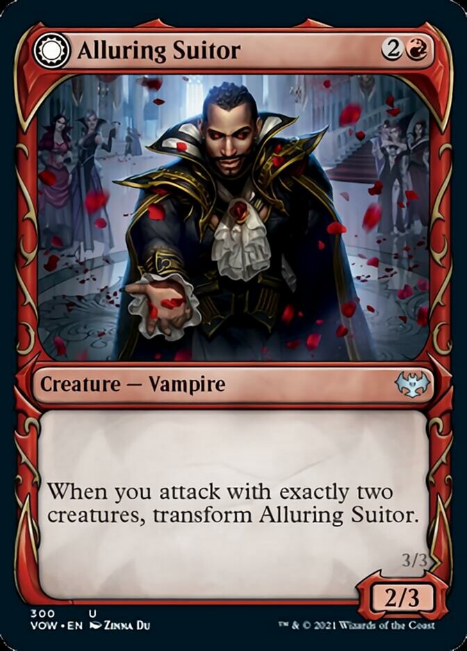Alluring Suitor // Deadly Dancer (Showcase Fang Frame) [Innistrad: Crimson Vow] | All Aboard Games