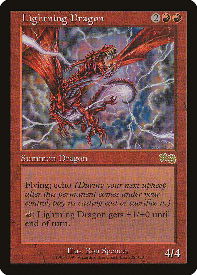 Lightning Dragon [Urza's Saga] | All Aboard Games