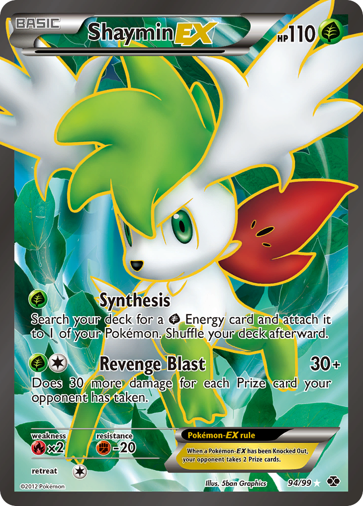 Shaymin EX (94/99) [Black & White: Next Destinies] | All Aboard Games