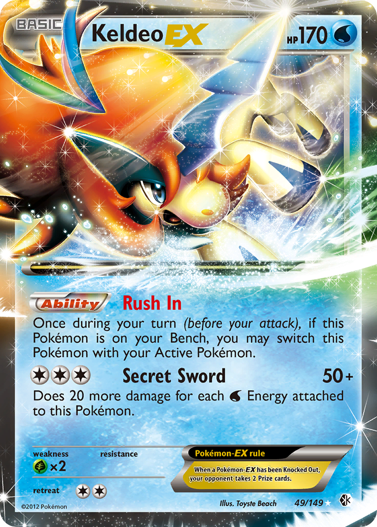 Keldeo EX (49/149) [Black & White: Boundaries Crossed] | All Aboard Games