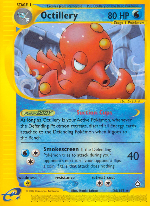 Octillery (26/147) [Aquapolis] | All Aboard Games