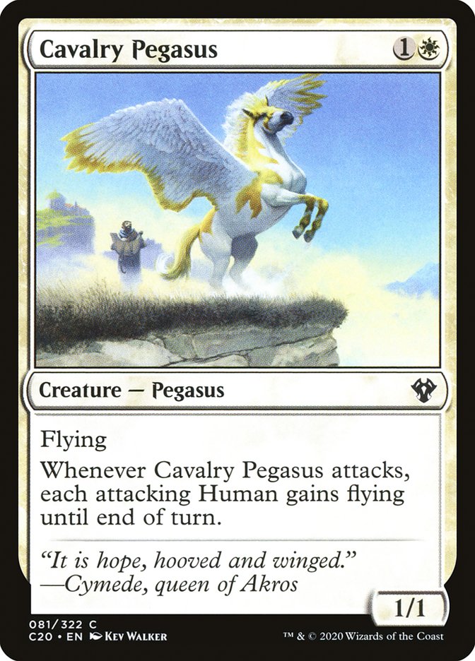 Cavalry Pegasus [Commander 2020] | All Aboard Games
