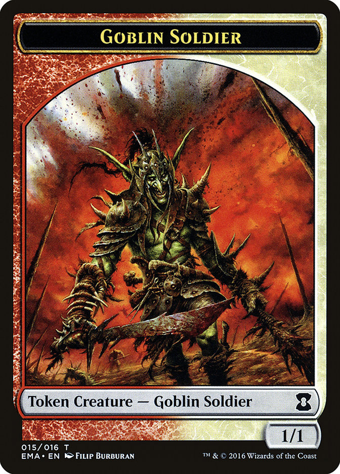 Goblin Soldier [Eternal Masters Tokens] | All Aboard Games
