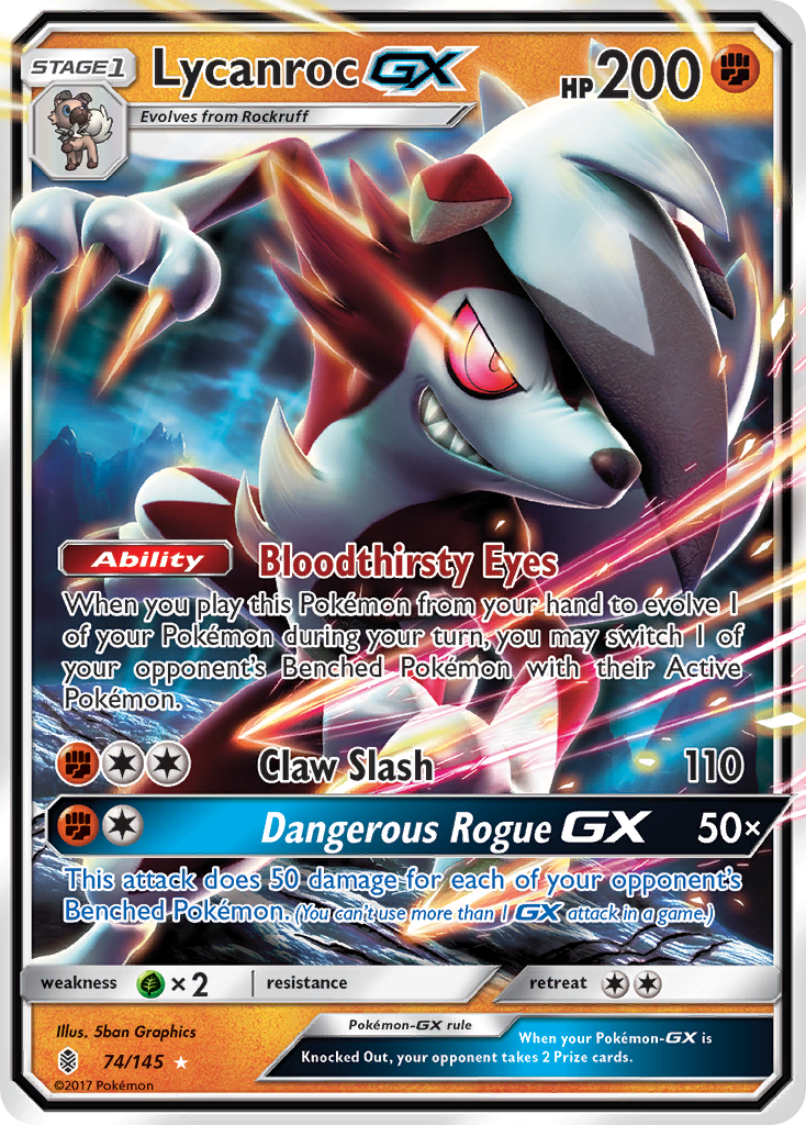 Lycanroc GX (74/145) [Sun & Moon: Guardians Rising] | All Aboard Games