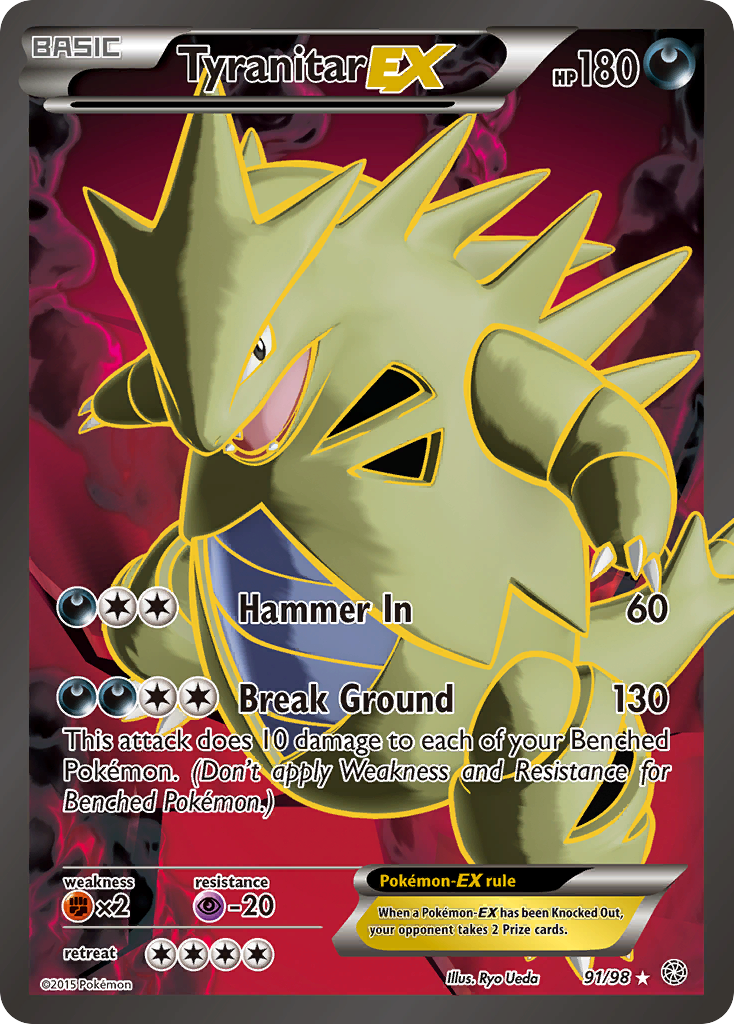 Tyranitar EX (91/98) [XY: Ancient Origins] | All Aboard Games