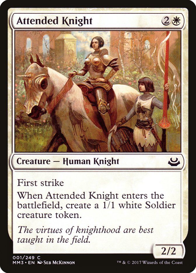 Attended Knight [Modern Masters 2017] | All Aboard Games