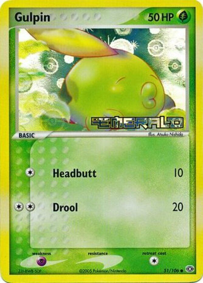 Gulpin (51/106) (Stamped) [EX: Emerald] | All Aboard Games