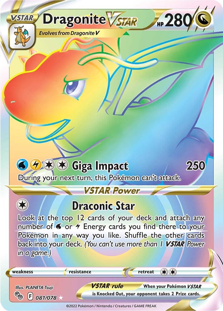 Dragonite VSTAR (081/078) [Pokémon GO] | All Aboard Games