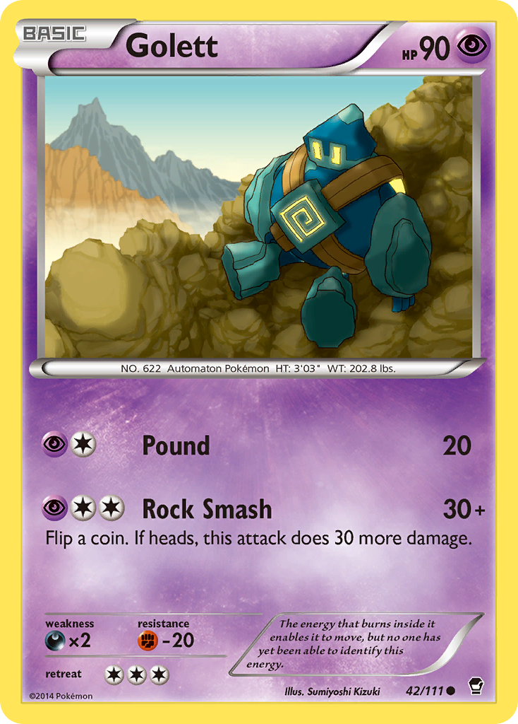 Golett (42/111) [XY: Furious Fists] | All Aboard Games