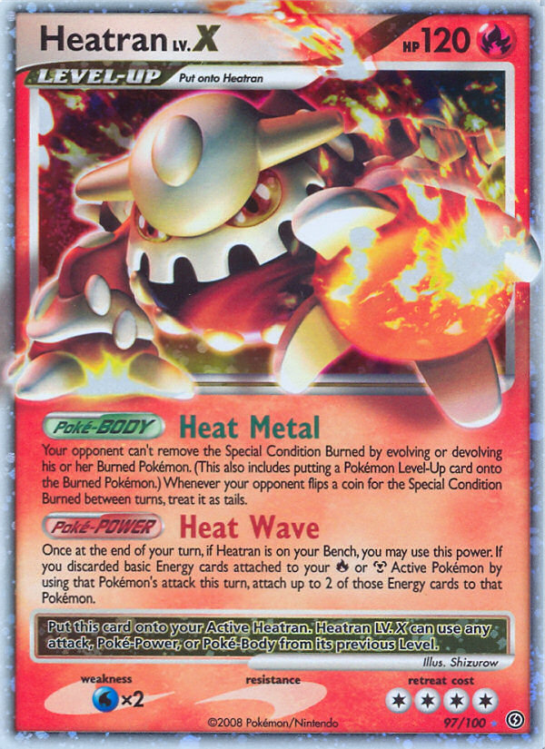 Heatran LV.X (97/100) [Diamond & Pearl: Stormfront] | All Aboard Games