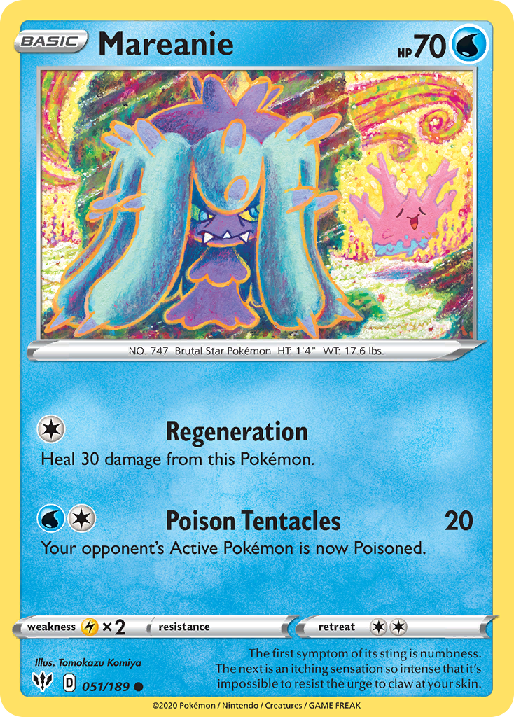 Mareanie (051/189) [Sword & Shield: Darkness Ablaze] | All Aboard Games