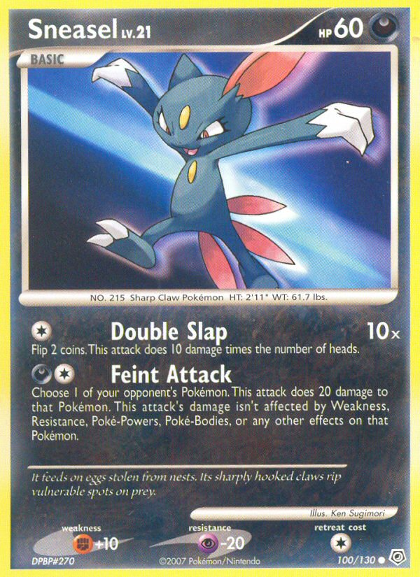 Sneasel (100/130) [Diamond & Pearl: Base Set] | All Aboard Games