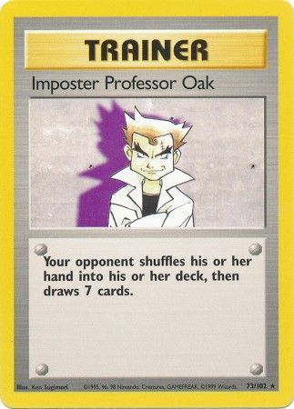 Imposter Professor Oak (73/102) [Base Set Unlimited] | All Aboard Games