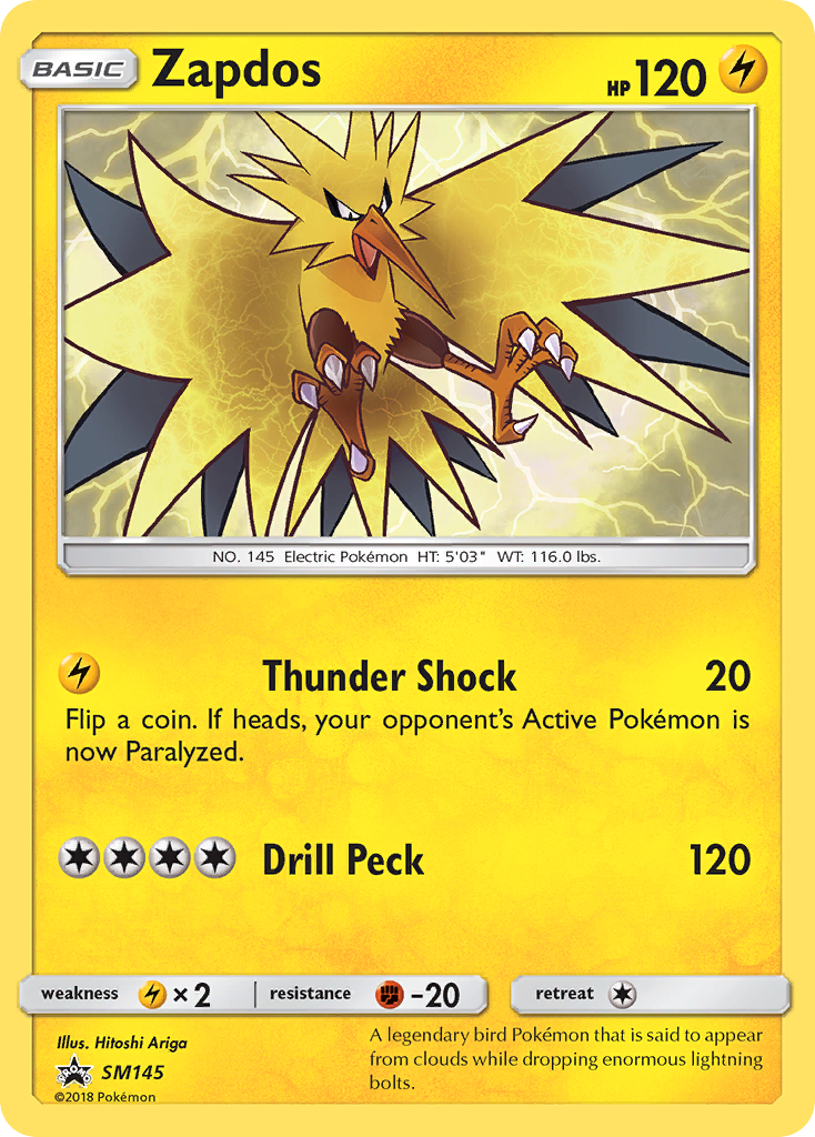 Zapdos (SM145) [Sun & Moon: Black Star Promos] | All Aboard Games