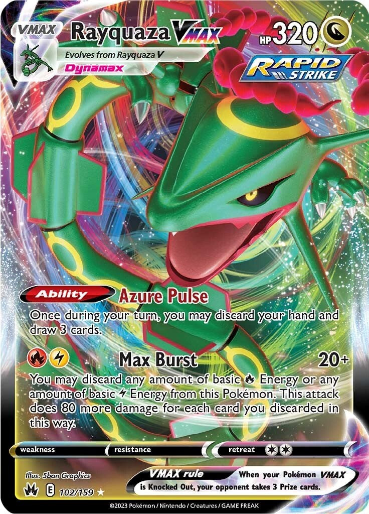 Rayquaza VMAX (102/159) (102) [Sword & Shield: Crown Zenith] | All Aboard Games