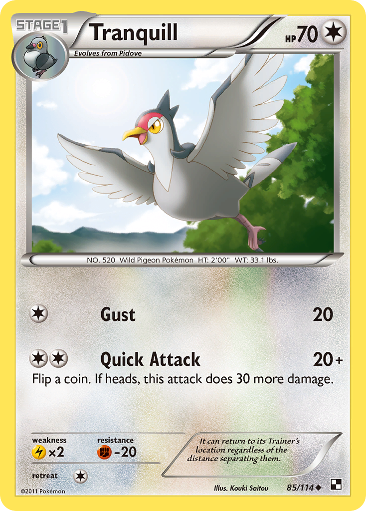 Tranquill (85/114) [Black & White: Base Set] | All Aboard Games