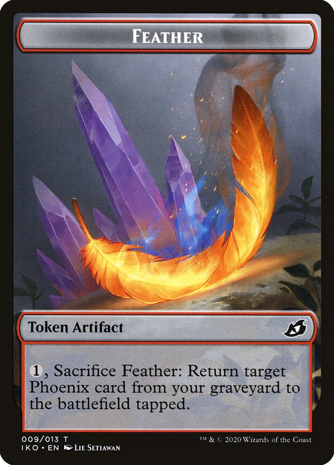 Feather [Ikoria: Lair of Behemoths Tokens] | All Aboard Games