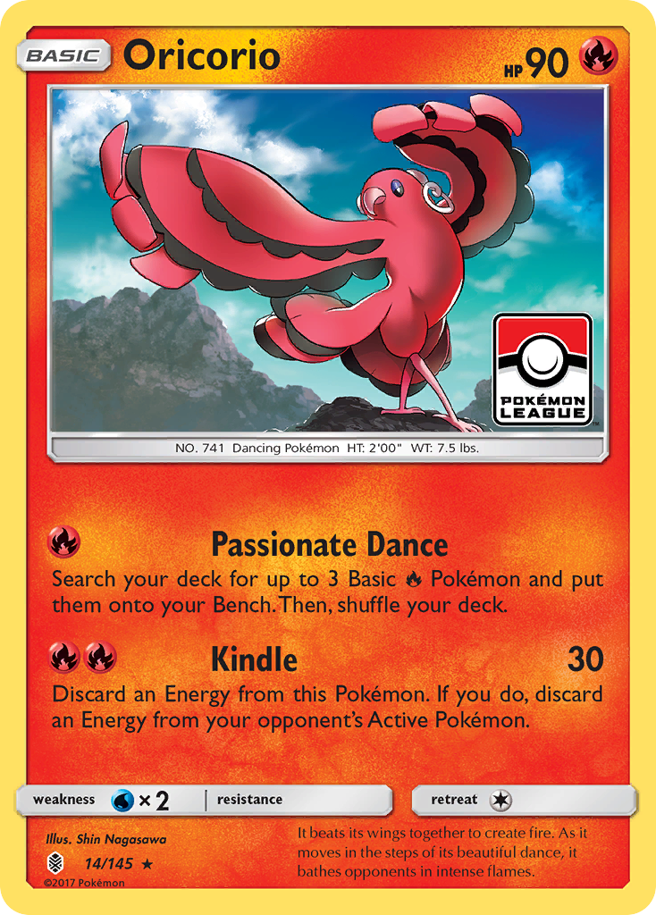 Oricorio (14/145) [Sun & Moon: Guardians Rising] | All Aboard Games