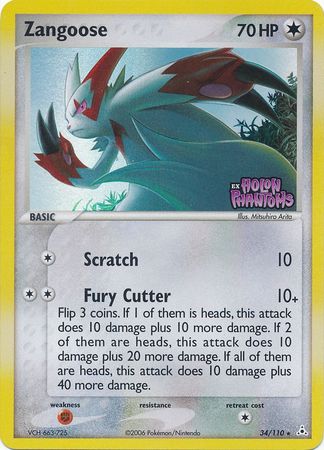 Zangoose (34/110) (Stamped) [EX: Holon Phantoms] | All Aboard Games