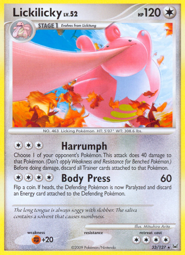 Lickilicky (33/127) [Platinum: Base Set] | All Aboard Games