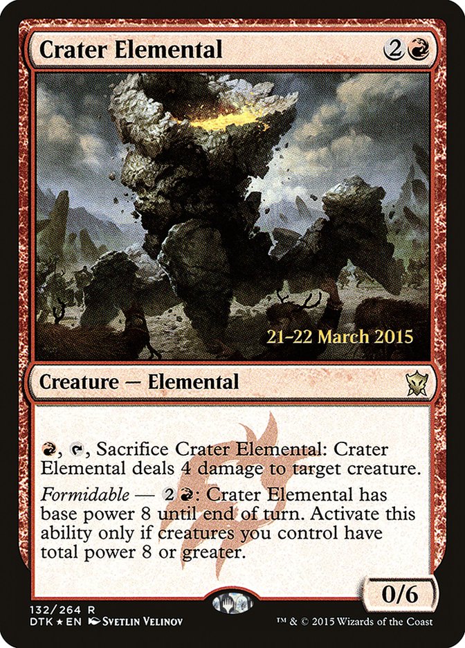 Crater Elemental  [Dragons of Tarkir Prerelease Promos] | All Aboard Games