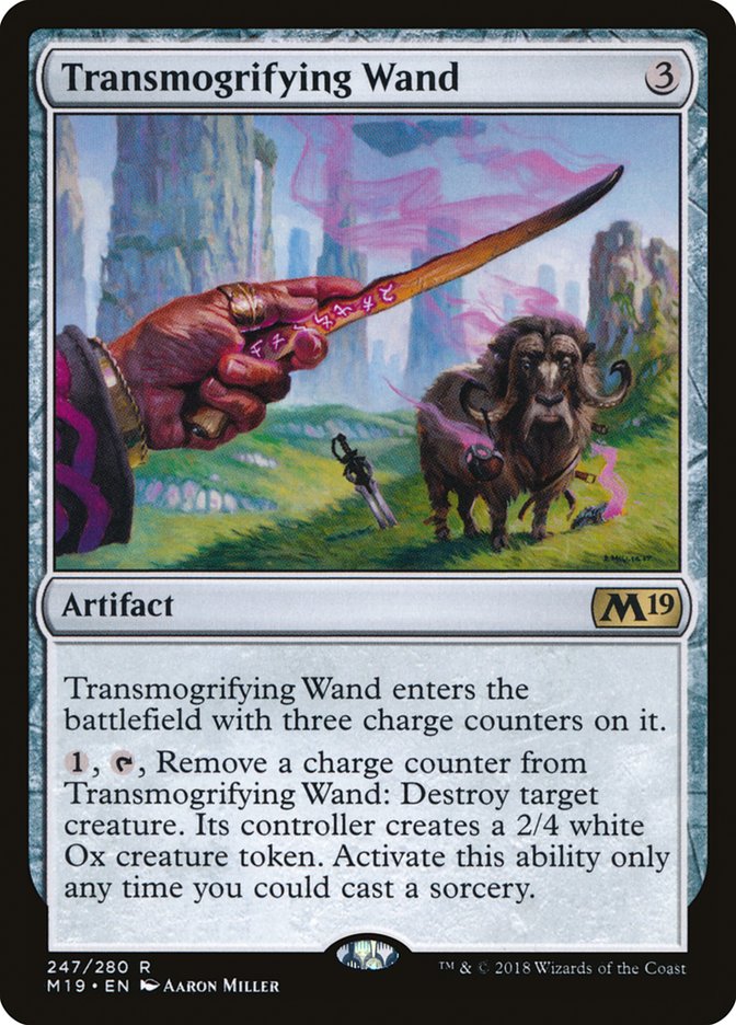 Transmogrifying Wand [Core Set 2019] | All Aboard Games