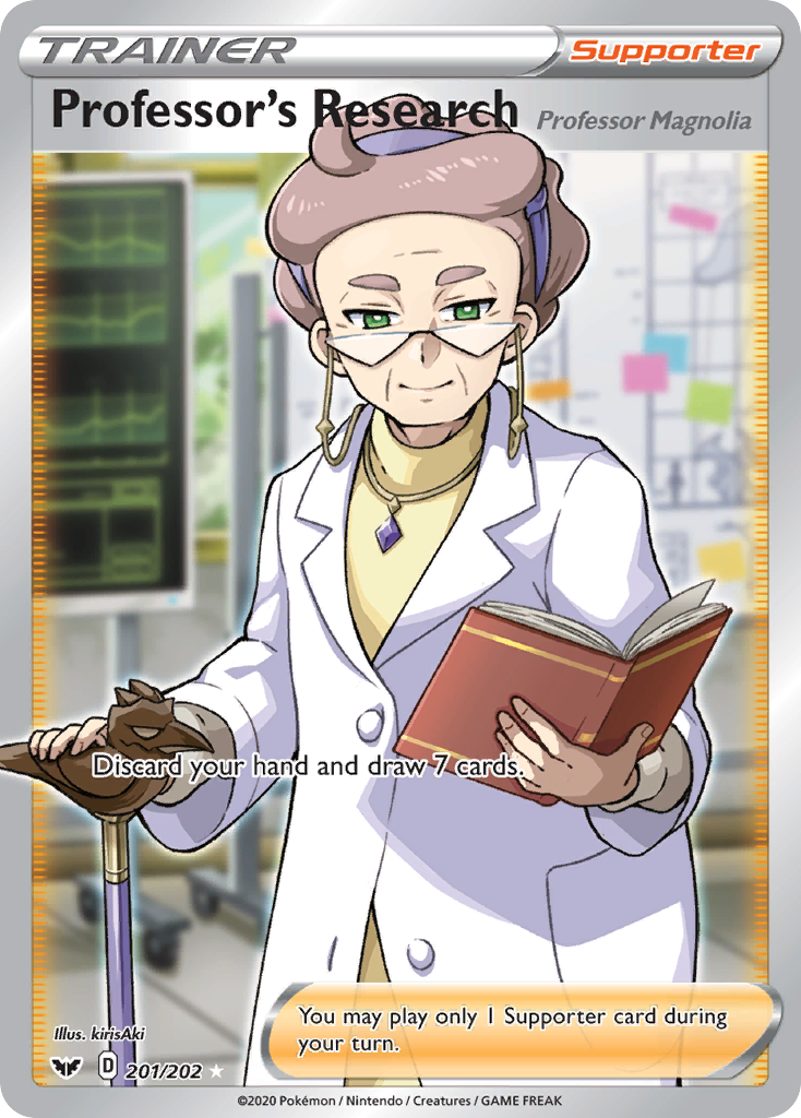 Professor's Research (201/202) (Professor Magnolia) [Sword & Shield: Base Set] | All Aboard Games