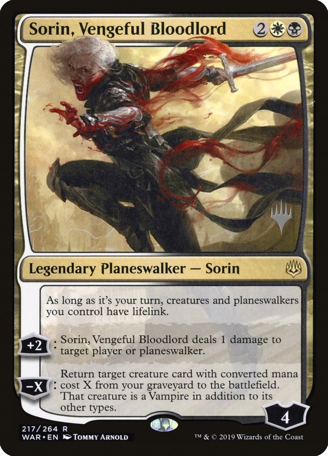 Sorin, Vengeful Bloodlord (Promo Pack) [War of the Spark Promos] | All Aboard Games