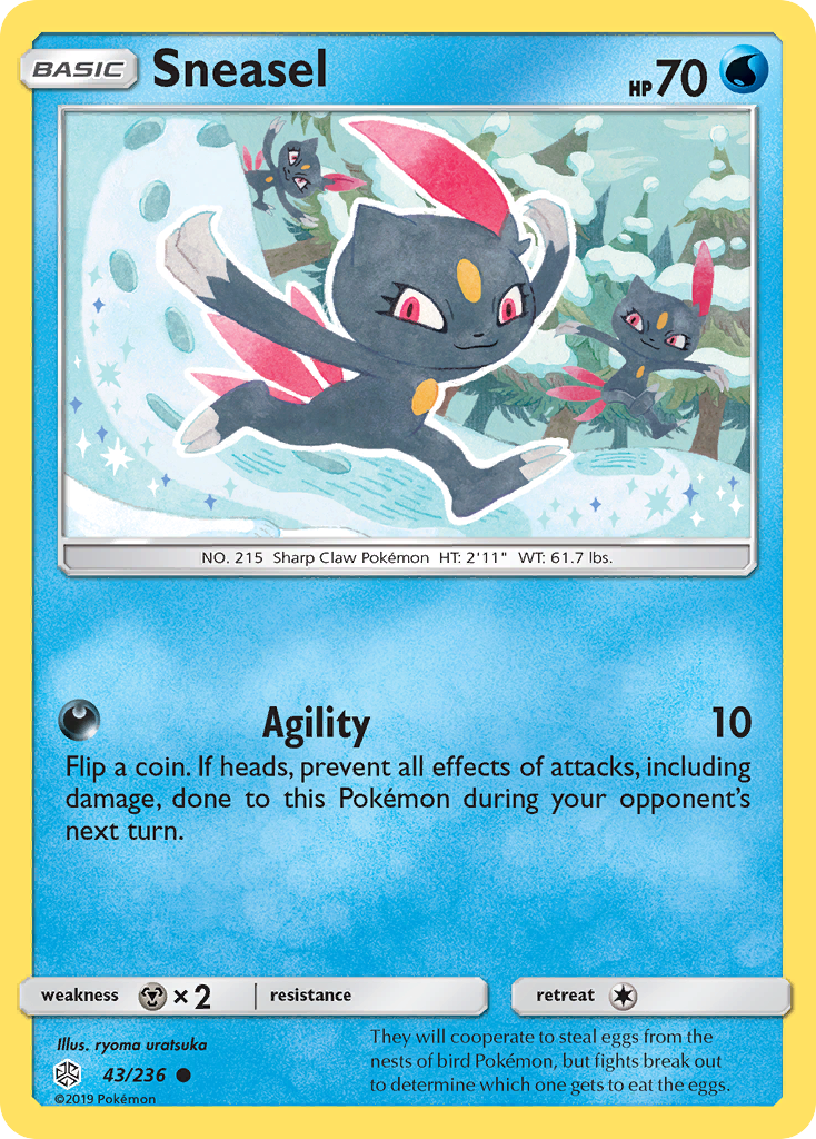 Sneasel (43/236) [Sun & Moon: Cosmic Eclipse] | All Aboard Games