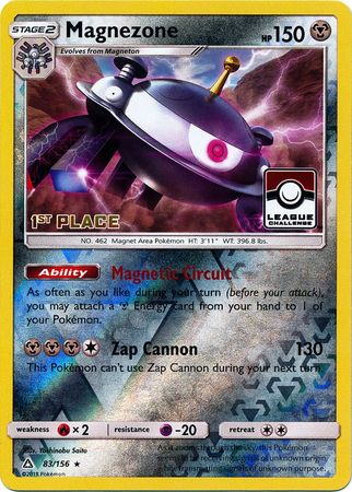 Magnezone (83/156) (League Promo 1st Place) [Sun & Moon: Ultra Prism] | All Aboard Games