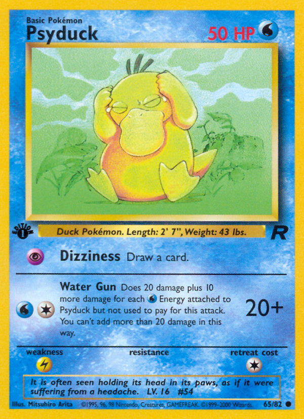 Psyduck (65/82) [Team Rocket 1st Edition] | All Aboard Games