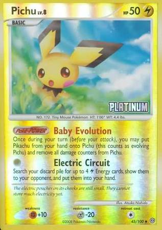 Pichu (45/100) [Burger King Promos: 2009 Collection] | All Aboard Games