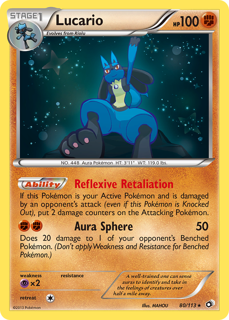 Lucario (80/113) [Black & White: Legendary Treasures] | All Aboard Games