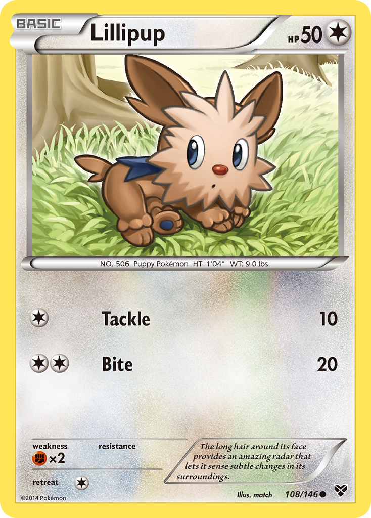 Lillipup (108/146) [XY: Base Set] | All Aboard Games