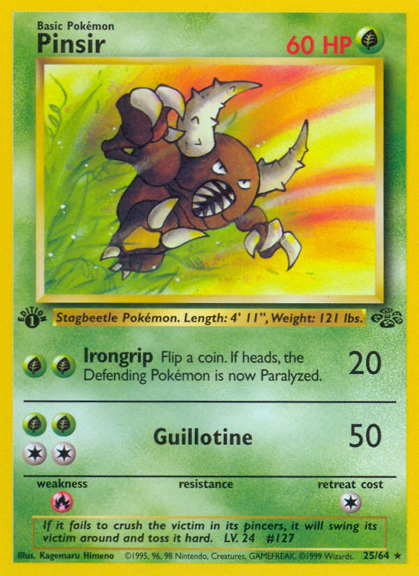 Pinsir (25/64) [Jungle 1st Edition] | All Aboard Games