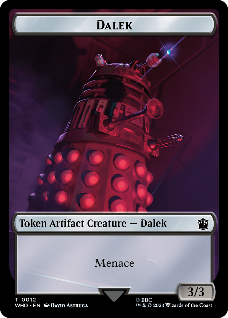 Dalek // Alien Insect Double-Sided Token [Doctor Who Tokens] | All Aboard Games