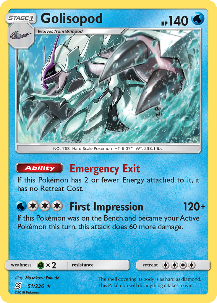 Golisopod (51/236) [Sun & Moon: Unified Minds] | All Aboard Games