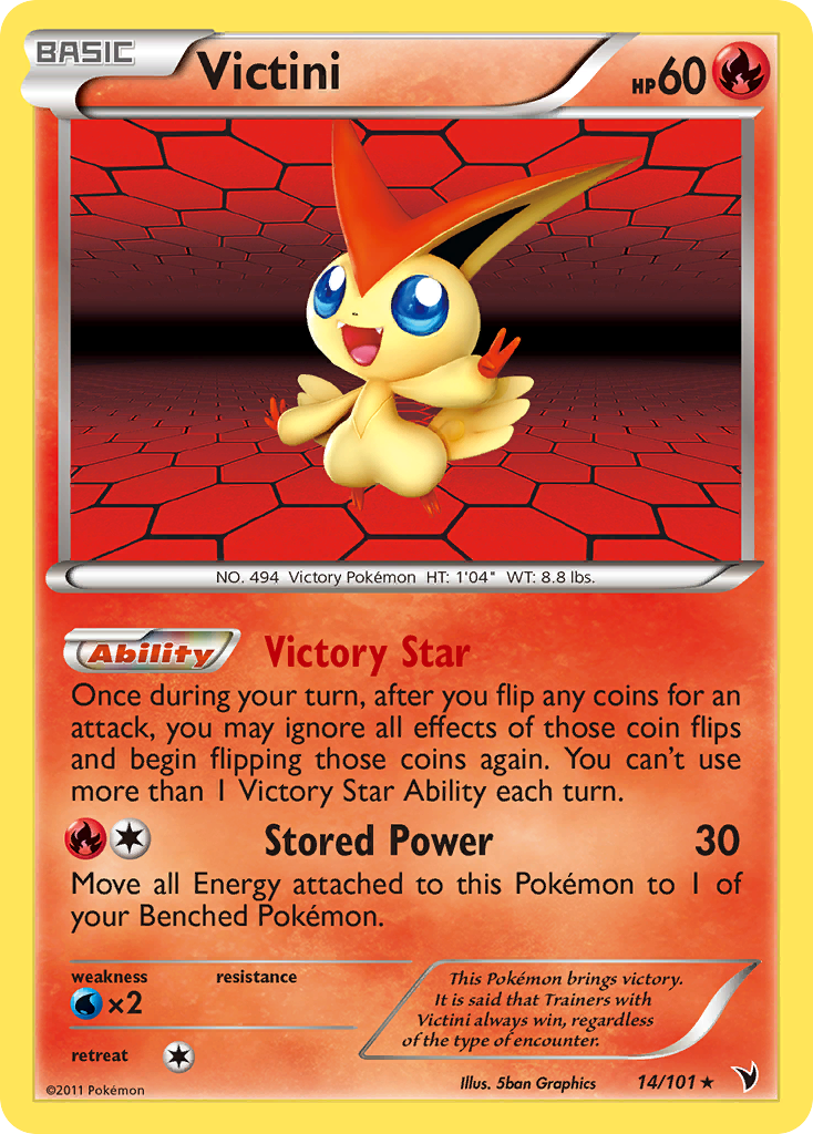 Victini (14/101) [Black & White: Noble Victories] | All Aboard Games